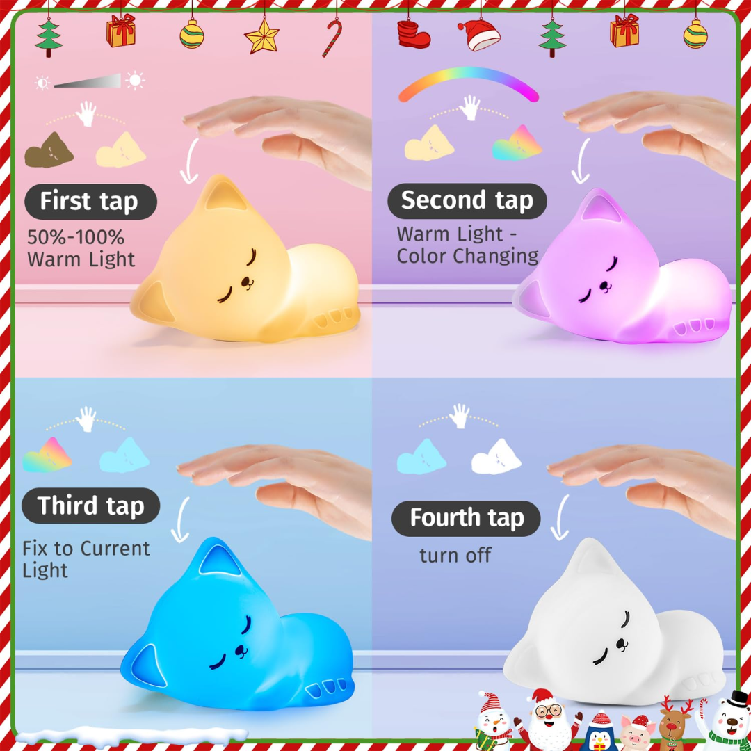 Gatito Brillito – Lámpara Infantil de Sueño Tranquilo